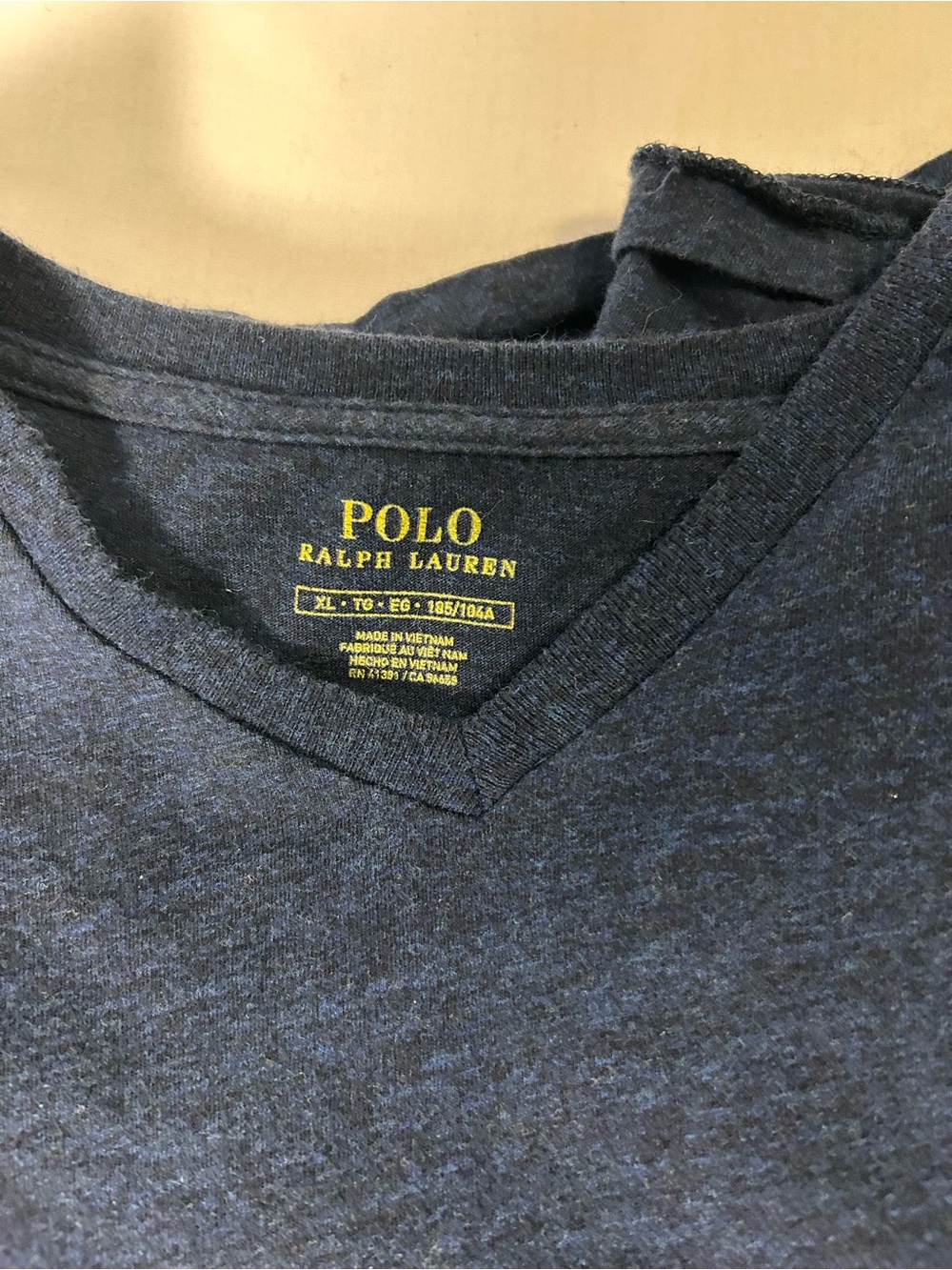 Polo by Ralph Lauren Navy Short-Sleeve V-Neck Tee - Picture 4 of 4